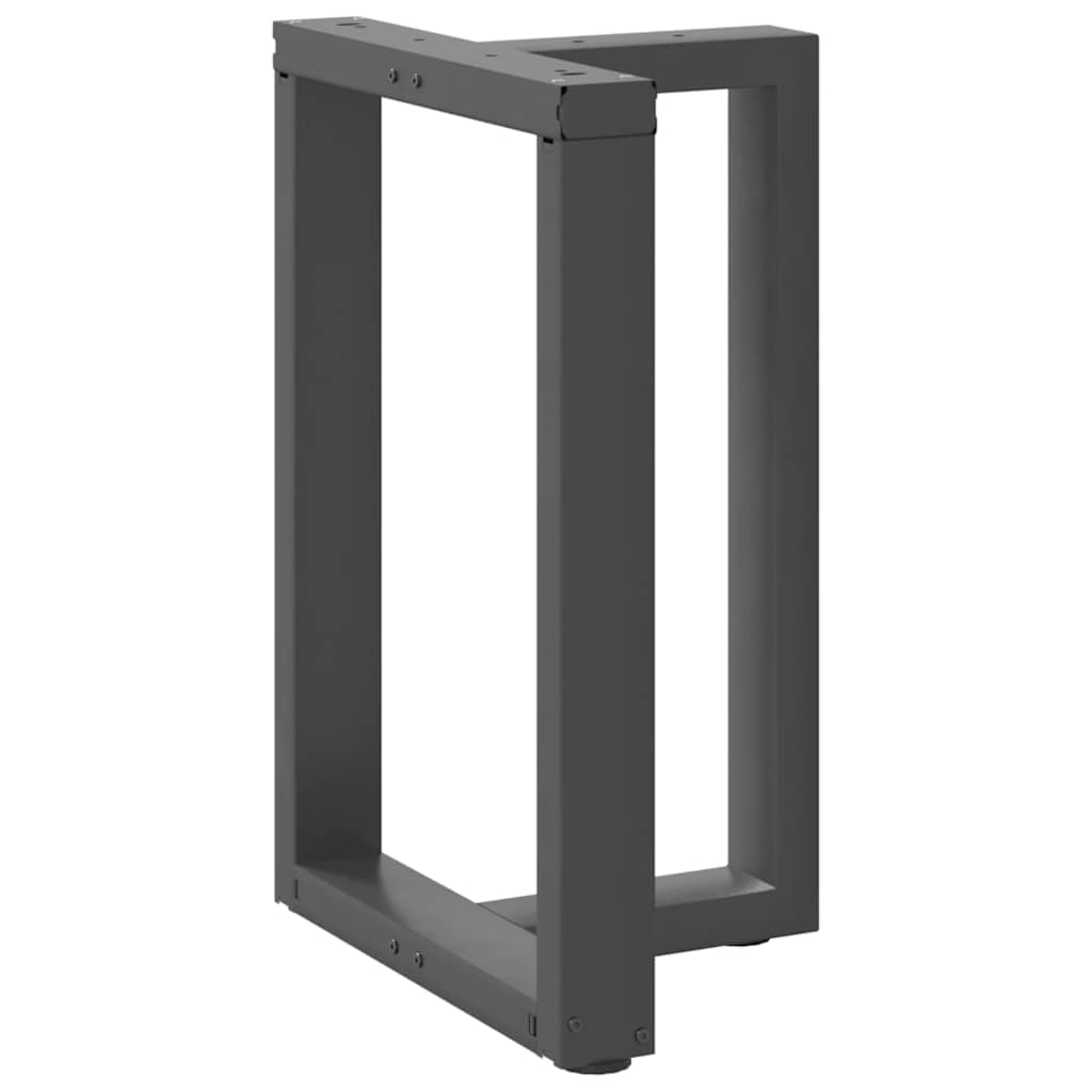 Couchtischbeine T-Form 2 Stk. Schwarz 30x25x(30-31) cm Stahl