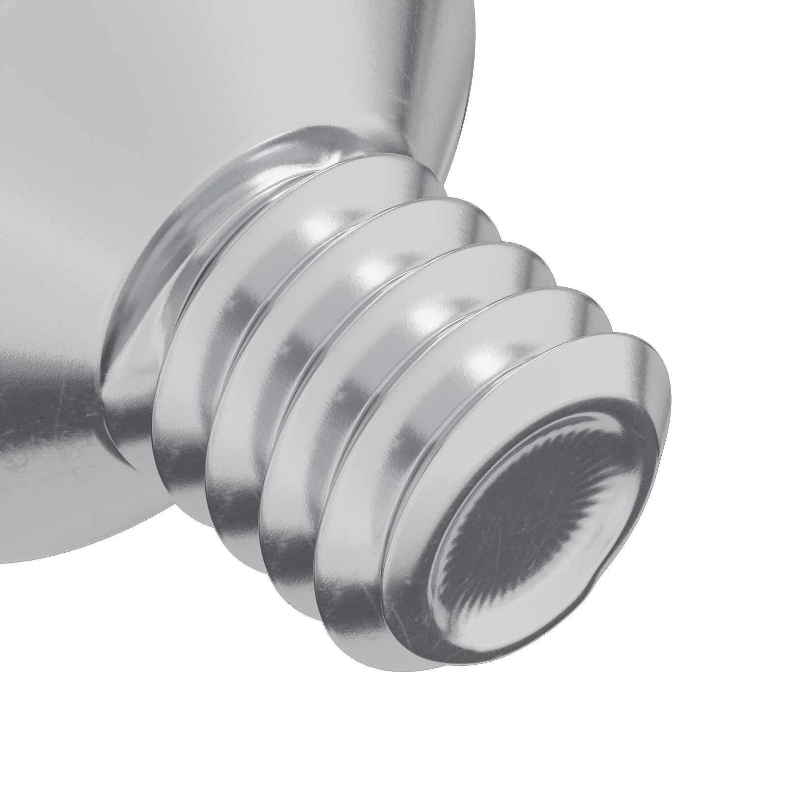 Senkkopfschrauben 2 pcs Silber M4 x 6 mm Stahl