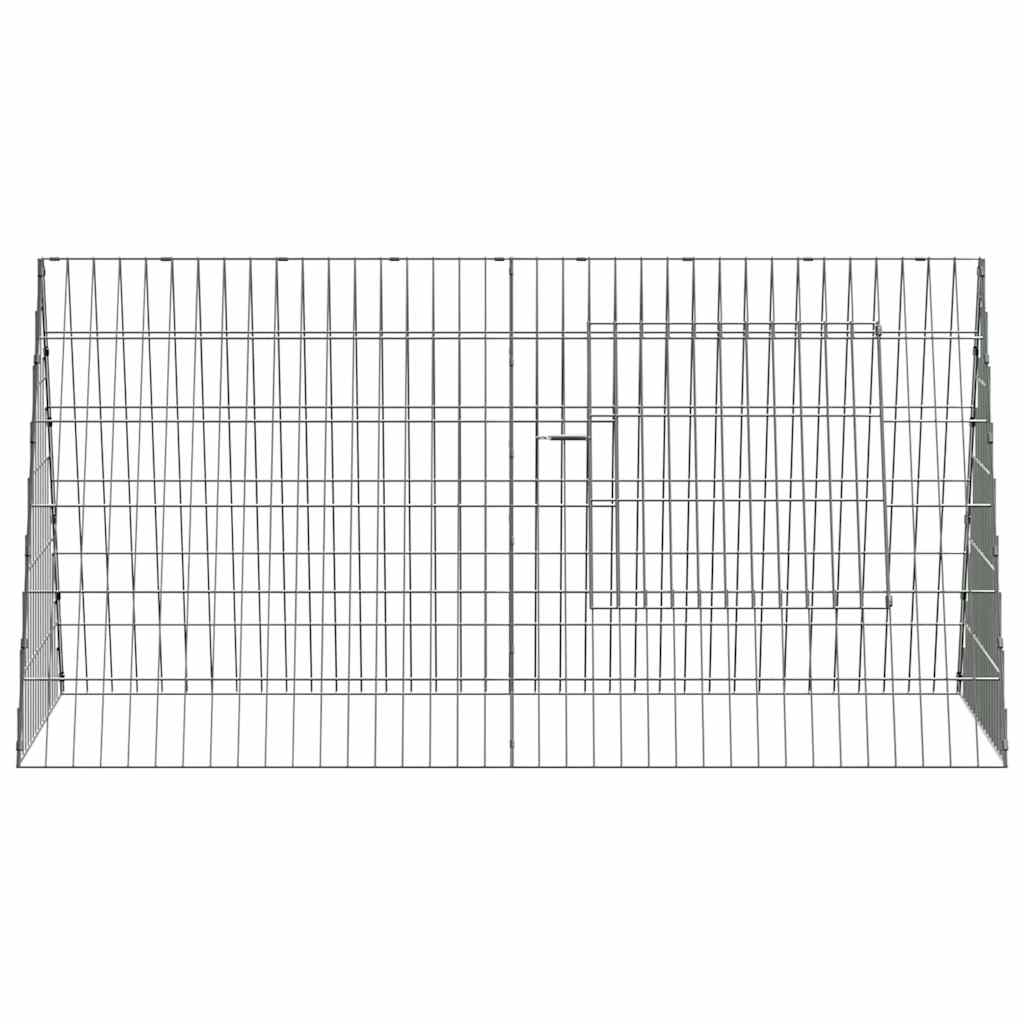 Hasenkäfig Silber 110 x 55 x 55 cm Verzinkter Stahl