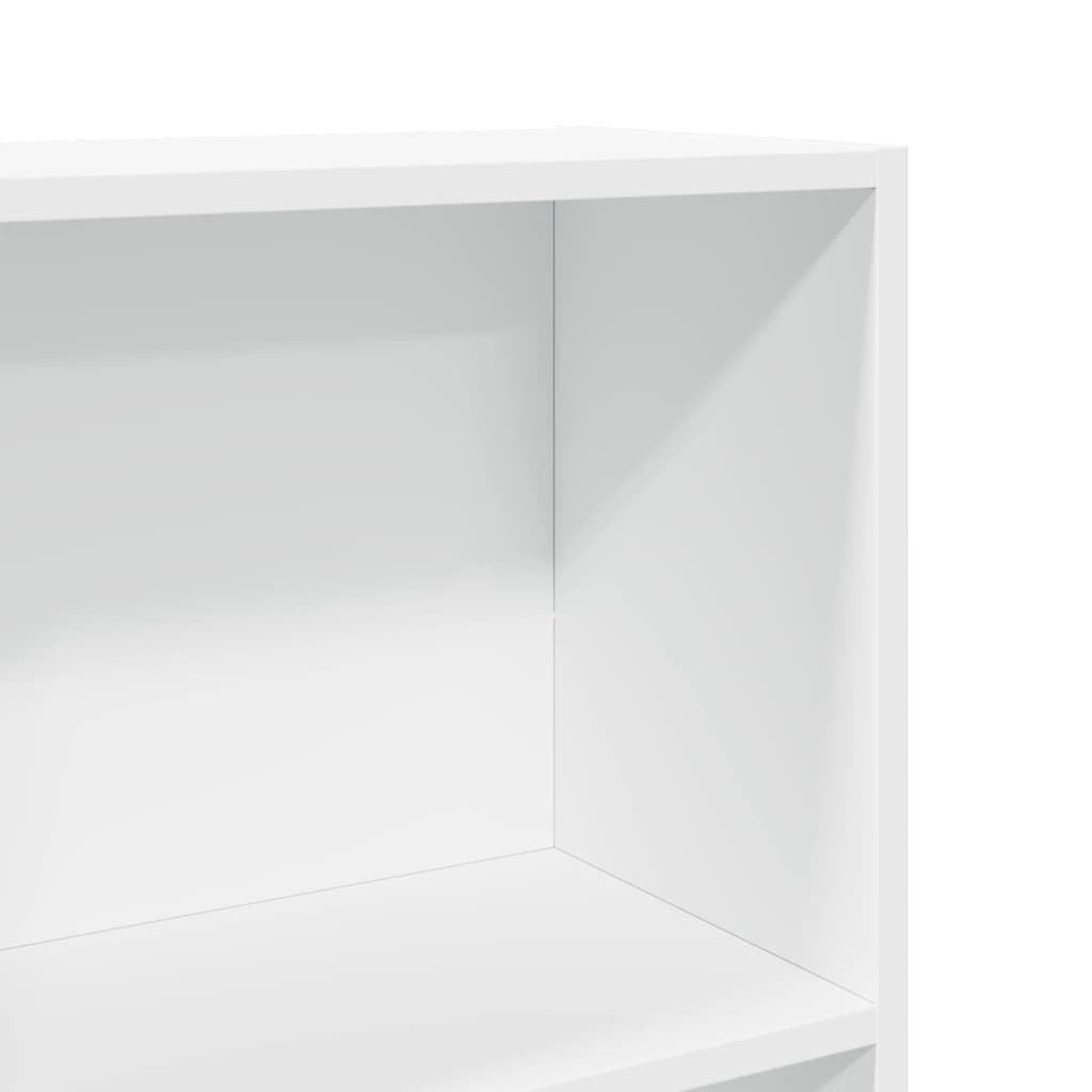 Bücherregal Weiß 40x24x75 cm Holzwerkstoff