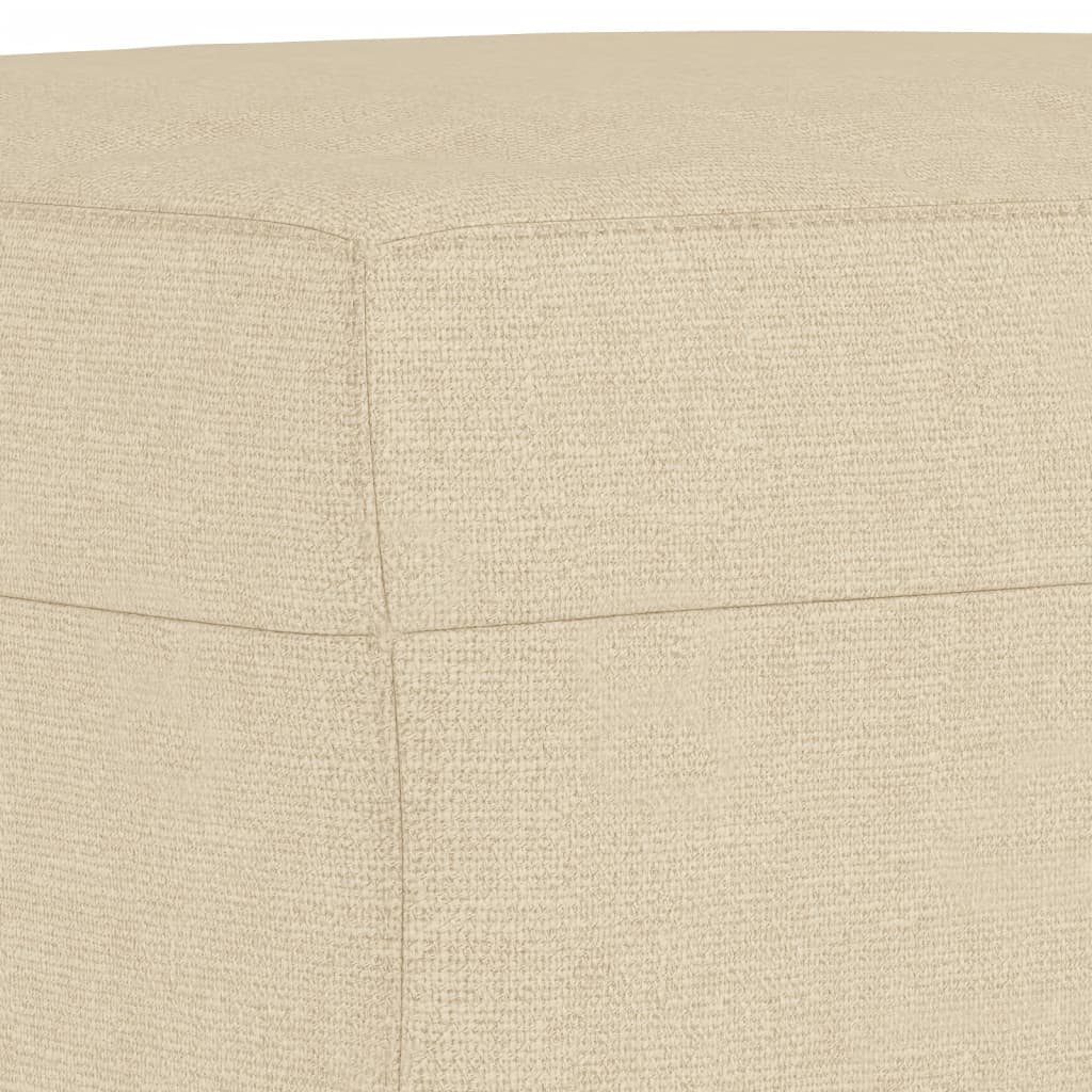 3-tlg. Sofagarnitur mit Kissen Taupe Stoff