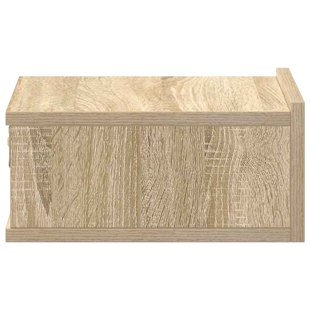 Hängender Nachttisch Weiß 40x30x15 cm Holzwerkstoff