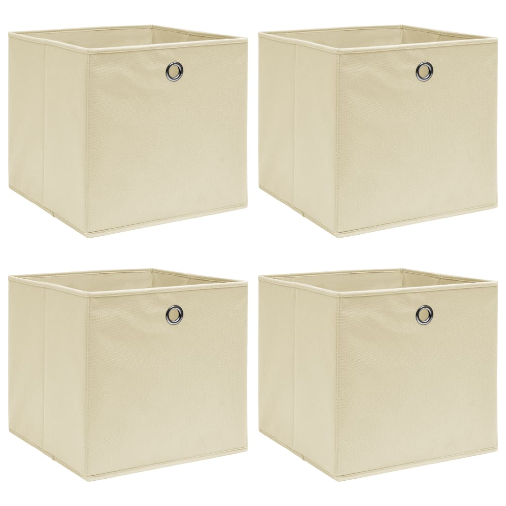 Aufbewahrungsboxen 4 Stk. Blau 32x32x32 cm Stoff