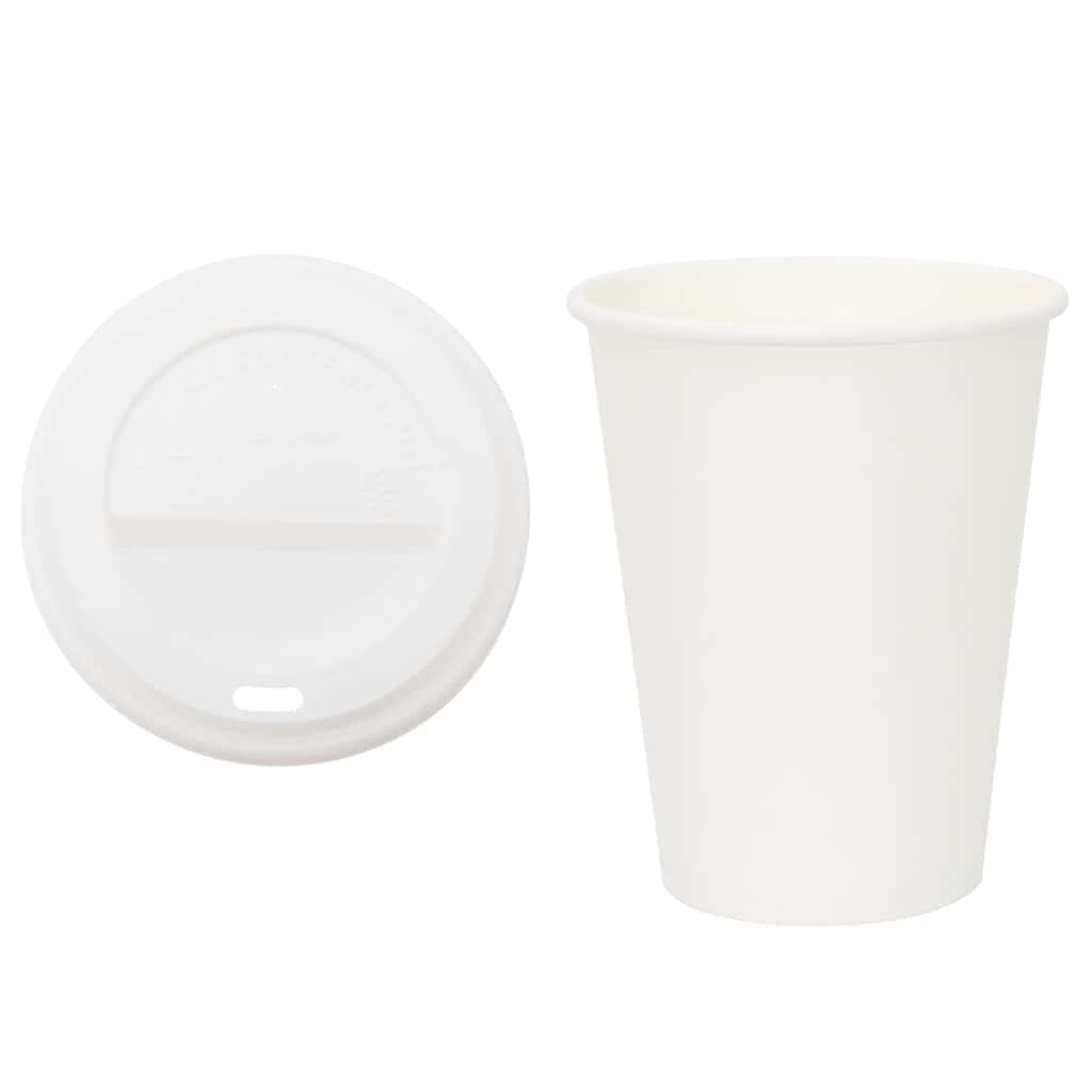 Pappbecher mit Deckeln 1000 Stk. 12oz 300ml