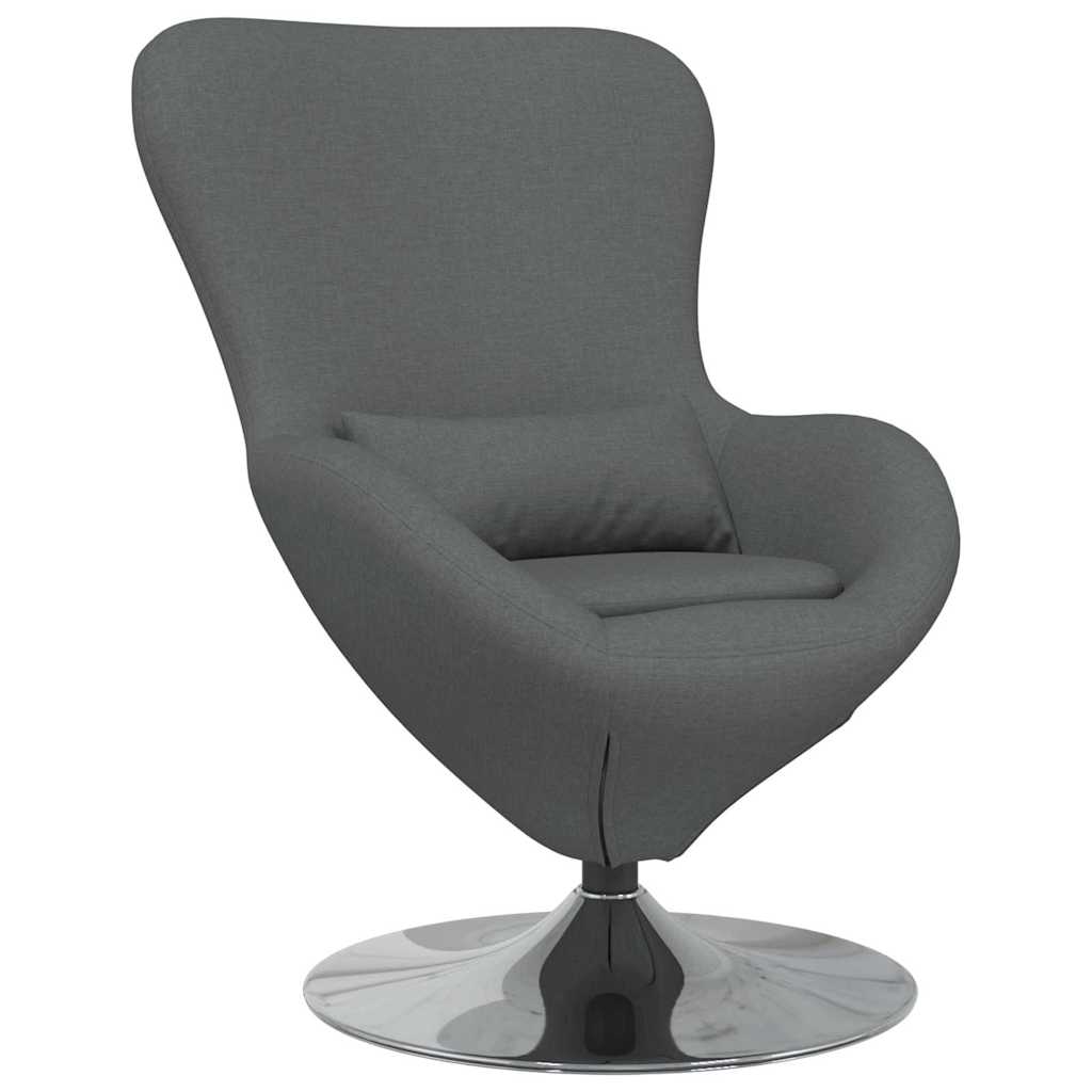 Eiersessel Hellgrau 63 x 73 x 90 cm Stoff