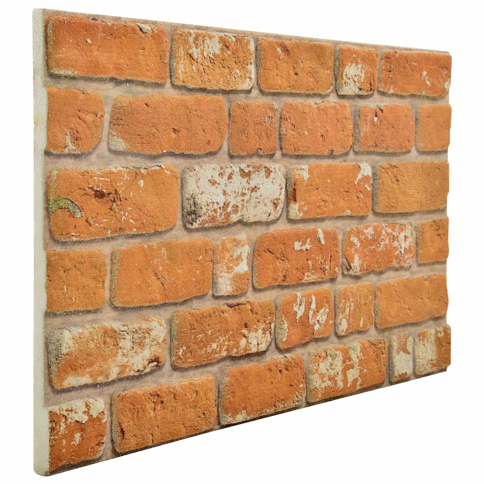 Wandpaneele 10 pcs Ziegel 100 x 50 cm EPS-Schaum