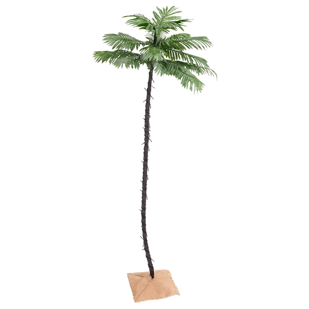 Künstliche Palme LED Warmweiß 72 LEDs 120 cm
