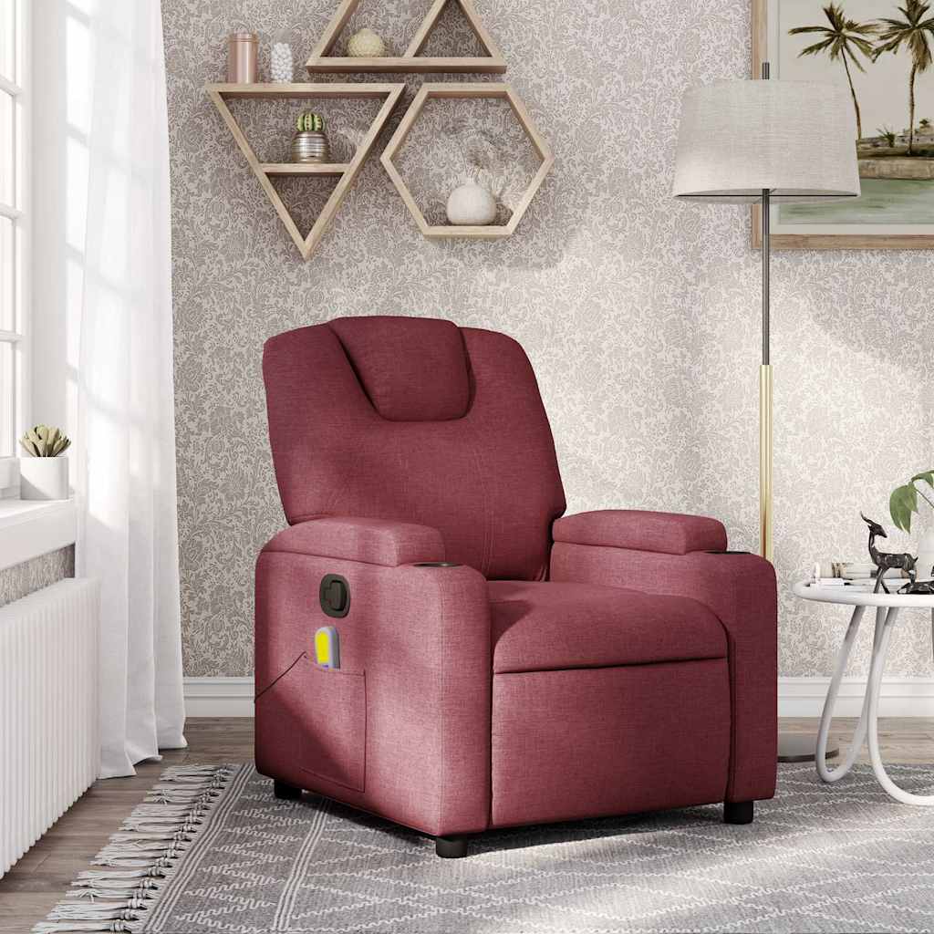 Relaxsessel Elektrisch Hellgrau Stoff