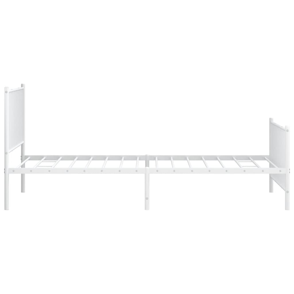 Bettgestell Metall Schwarz 75x190 cm