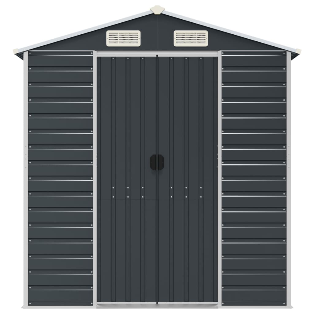 Gerätehaus Grün 191x130x198 cm Verzinkter Stahl