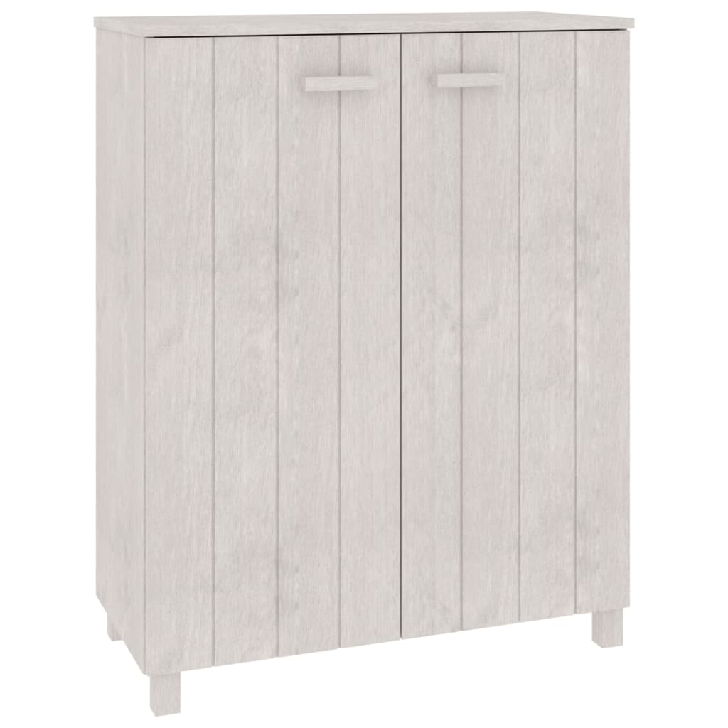 Schuhschrank HAMAR Honigbraun 85x40x108 cm Massivholz Kiefer
