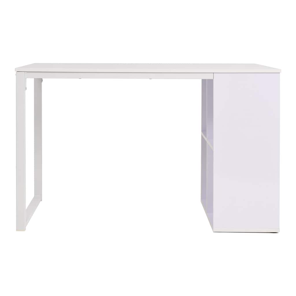 Schreibtisch 120×60×75 cm Eichenbraun und Weiß
