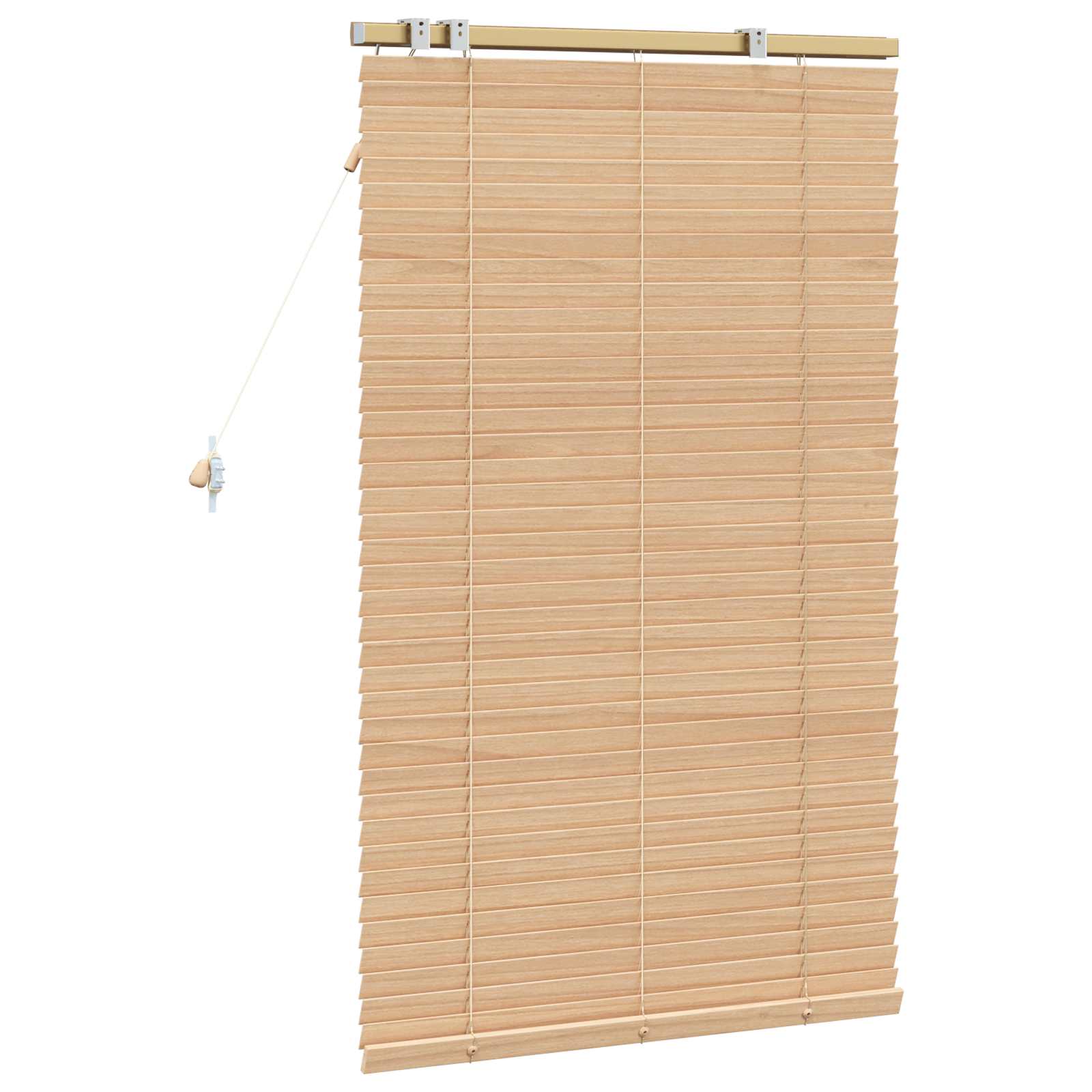 Jalousie Eichenoptik 40 x 130 cm 35 mm Massives Paulownia-Holz