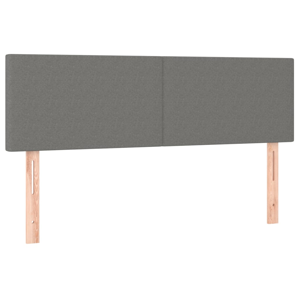 Kopfteil Hellgrau 80x5x118/128 cm Stoff
