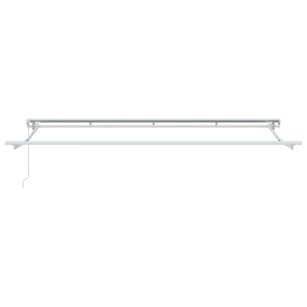 Markisenrahmen Verstellbar Weiß 2,5 x 2 m Stahl