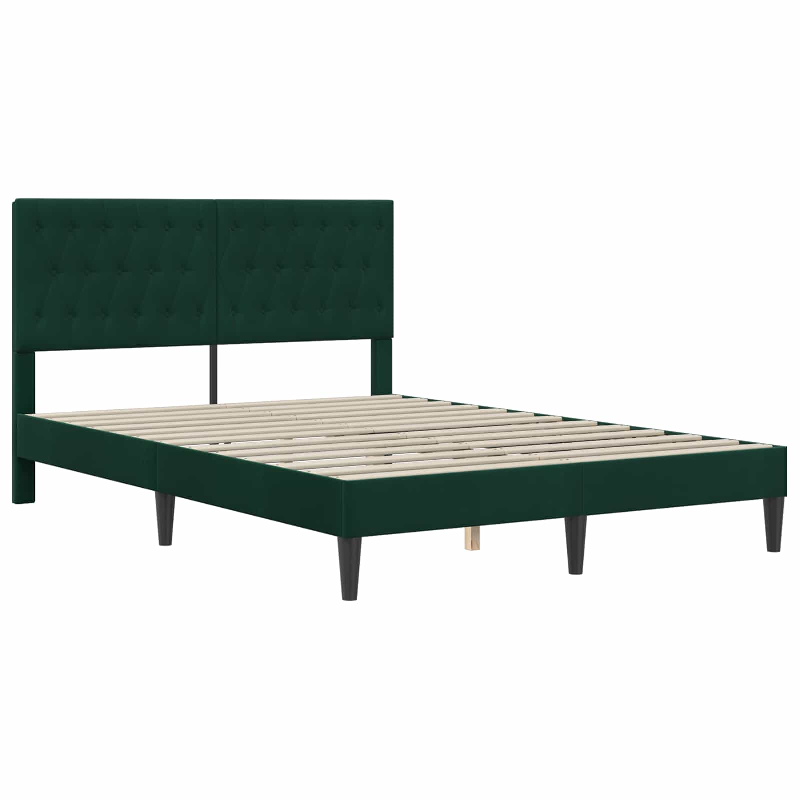 Bettgestell mit Matratze mit Kopfteil Hellgrau 80 x 200 cm Samt