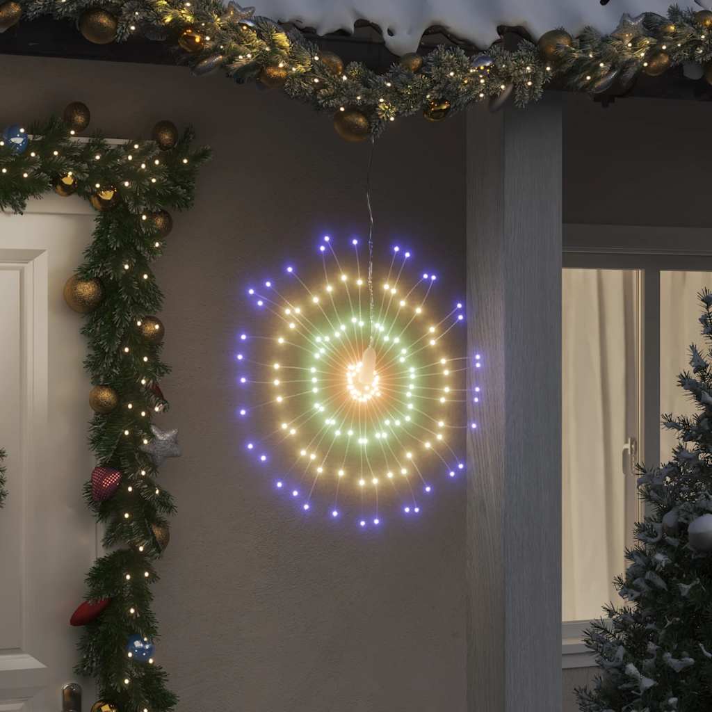 Weihnachtsbeleuchtung Feuerwerk 140 LEDs Warmweiß 17 cm