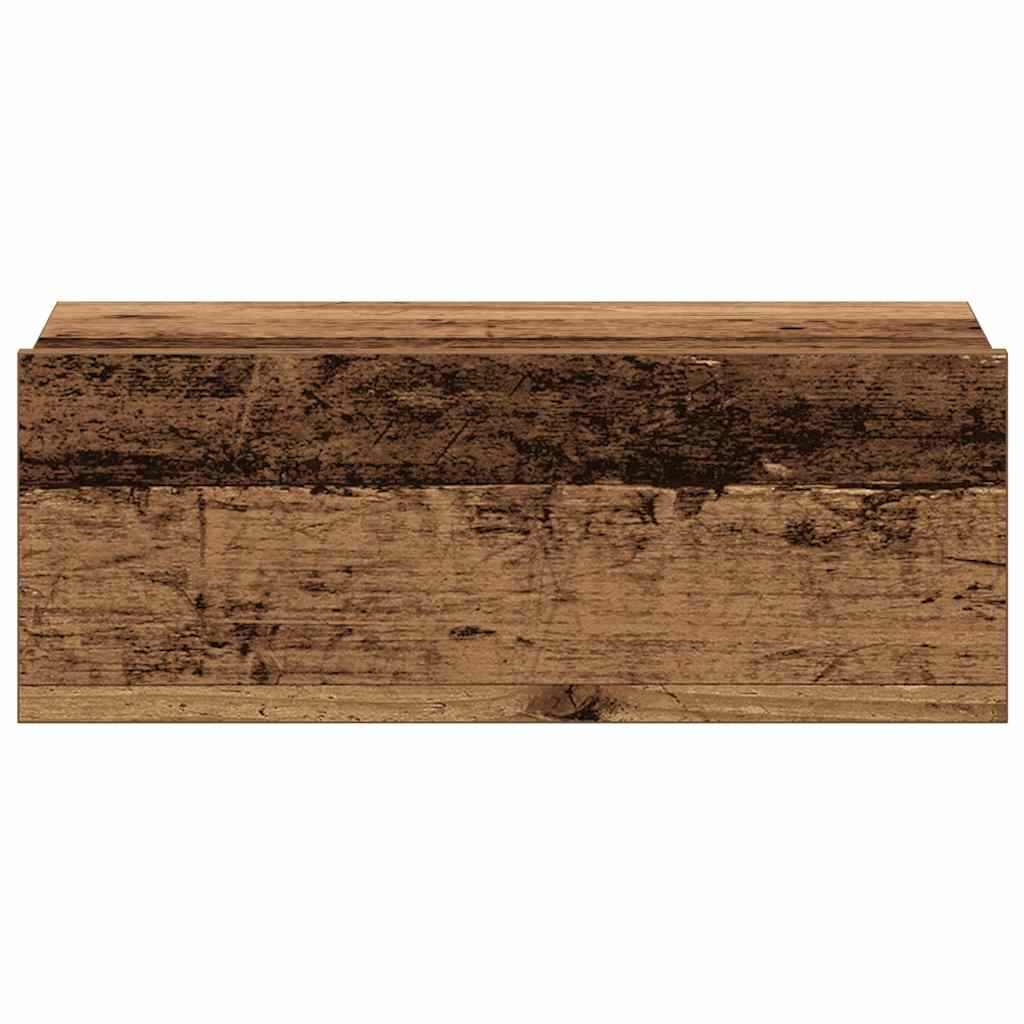 Hängender Nachttisch Weiß 40x30x15 cm Holzwerkstoff