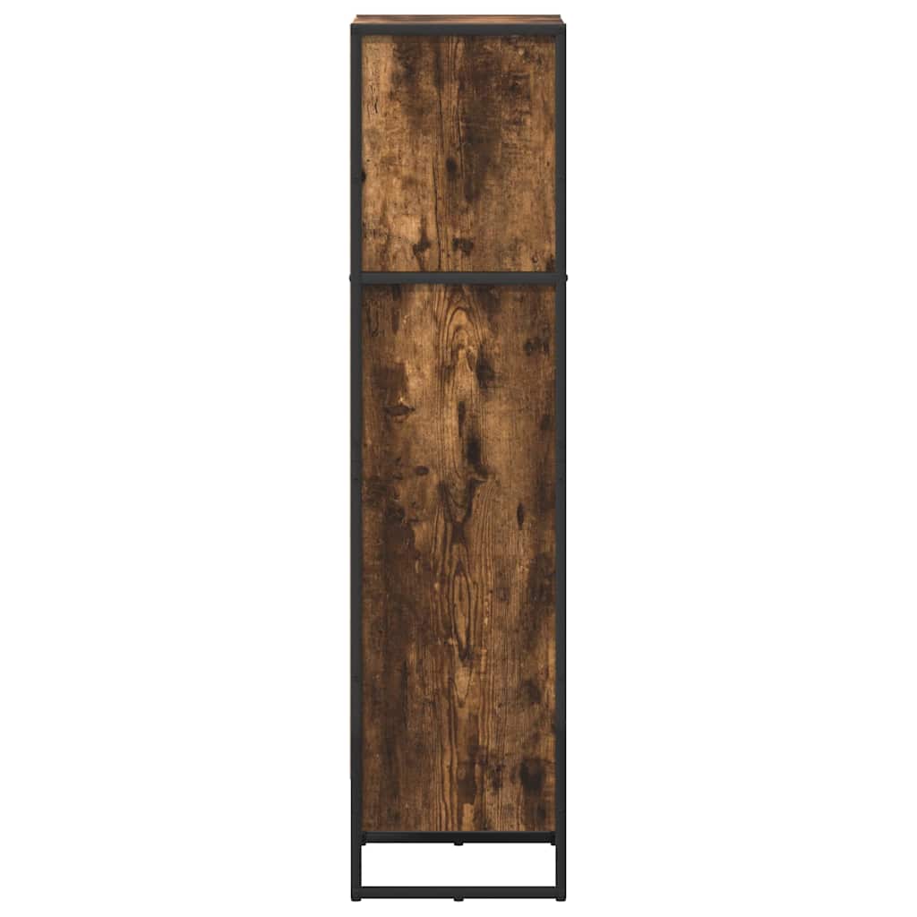 Bücherregal 2 pcs Schwarz Eichen-Optik 60 x 30 x 189,5 cm