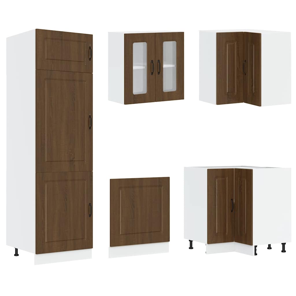 14-tlg. Küchenschrank-Set Kalmar Weiß Holzwerkstoff