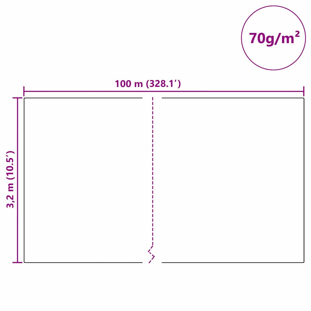 Wintervlies 2 Rollen 70 g/m² 10x1,6 m