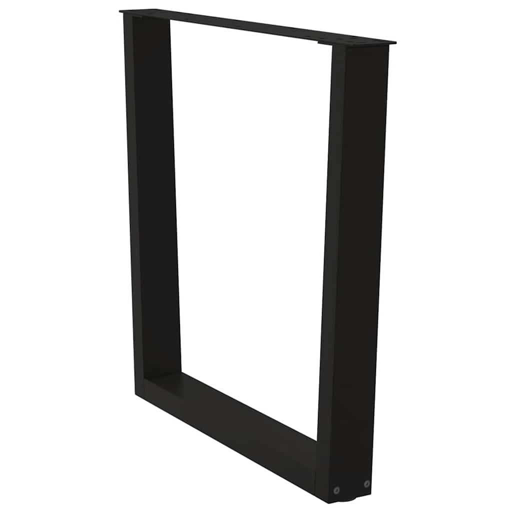 Couchtischbeine V-Form 2 Stück Schwarz 30x(30-31,3) cm Stahl