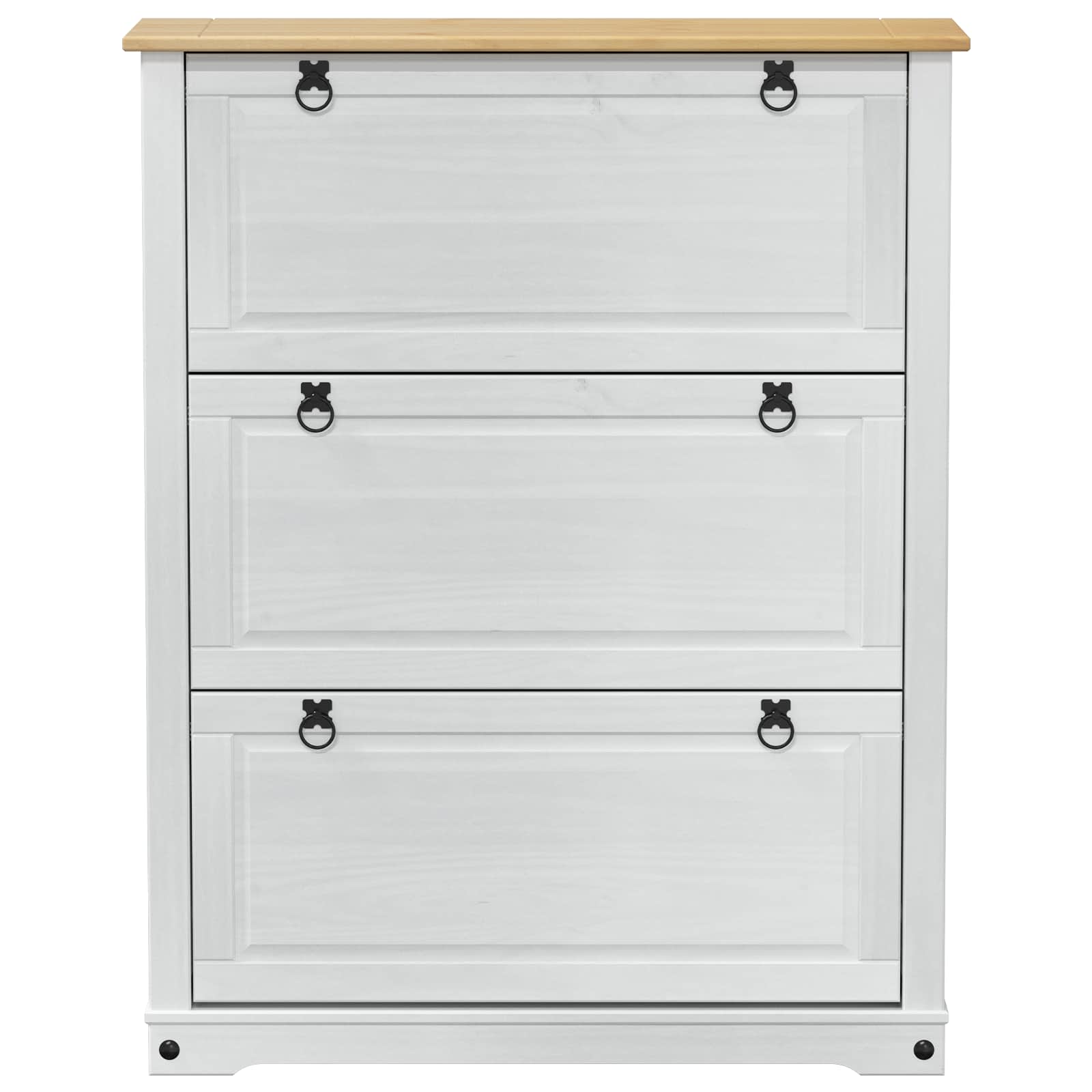 Schuhschrank Corona 99x32x47 cm Massivholz Kiefer