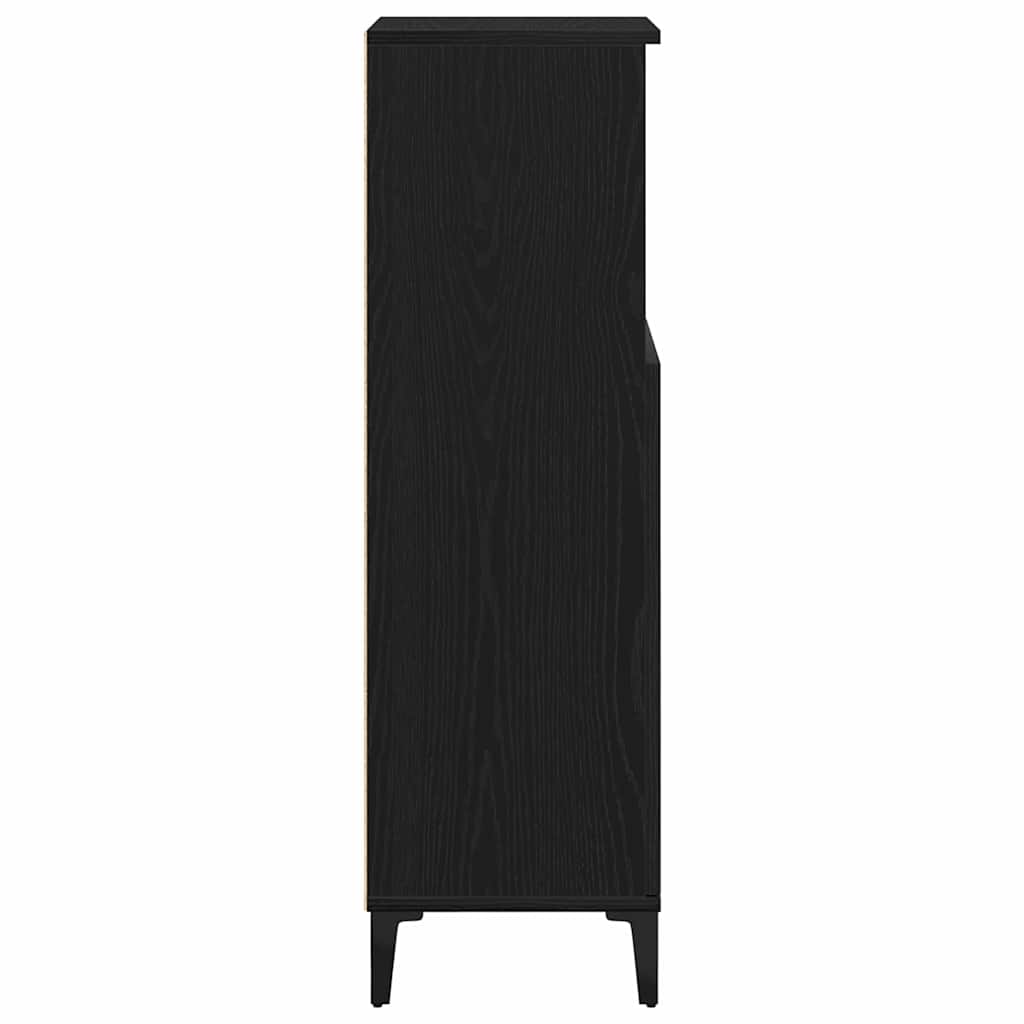 Badschrank Weiß 30x30x100 cm Holzwerkstoff