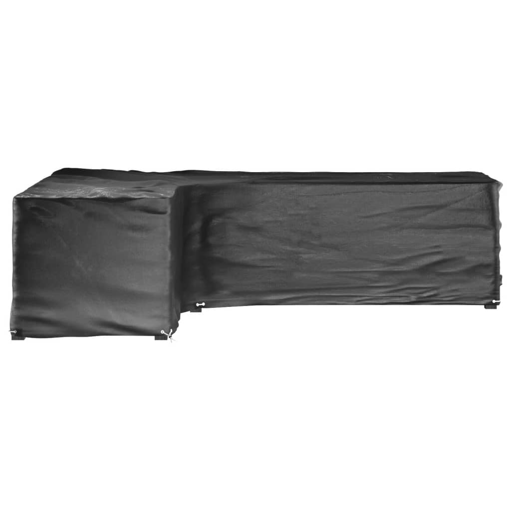 Gartenmöbel-Abdeckungen 2 Stk. L-Form 12 Ösen 250x250x90 cm