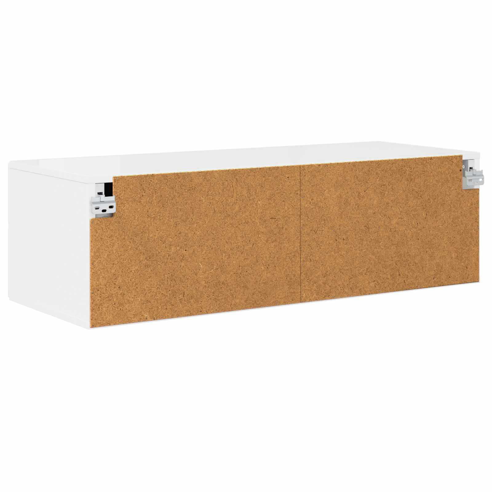 Highboard mit Regal FLORIN Weiß 60 x 35 x 182 cm Holzwerkstoff
