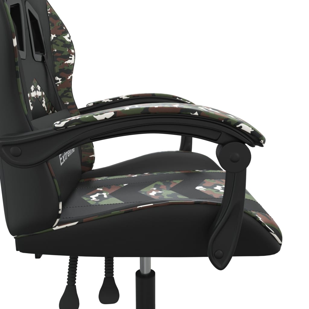 Gaming-Stuhl Drehbar Schwarz und Rot Kunstleder