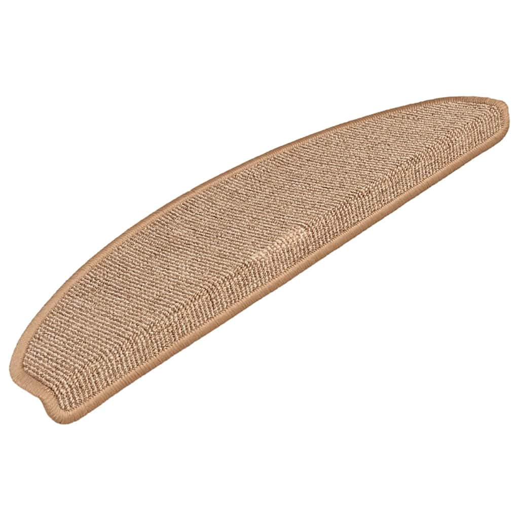Stufenmatten 15 Stk. 56x17x3 cm Grau Halbrund