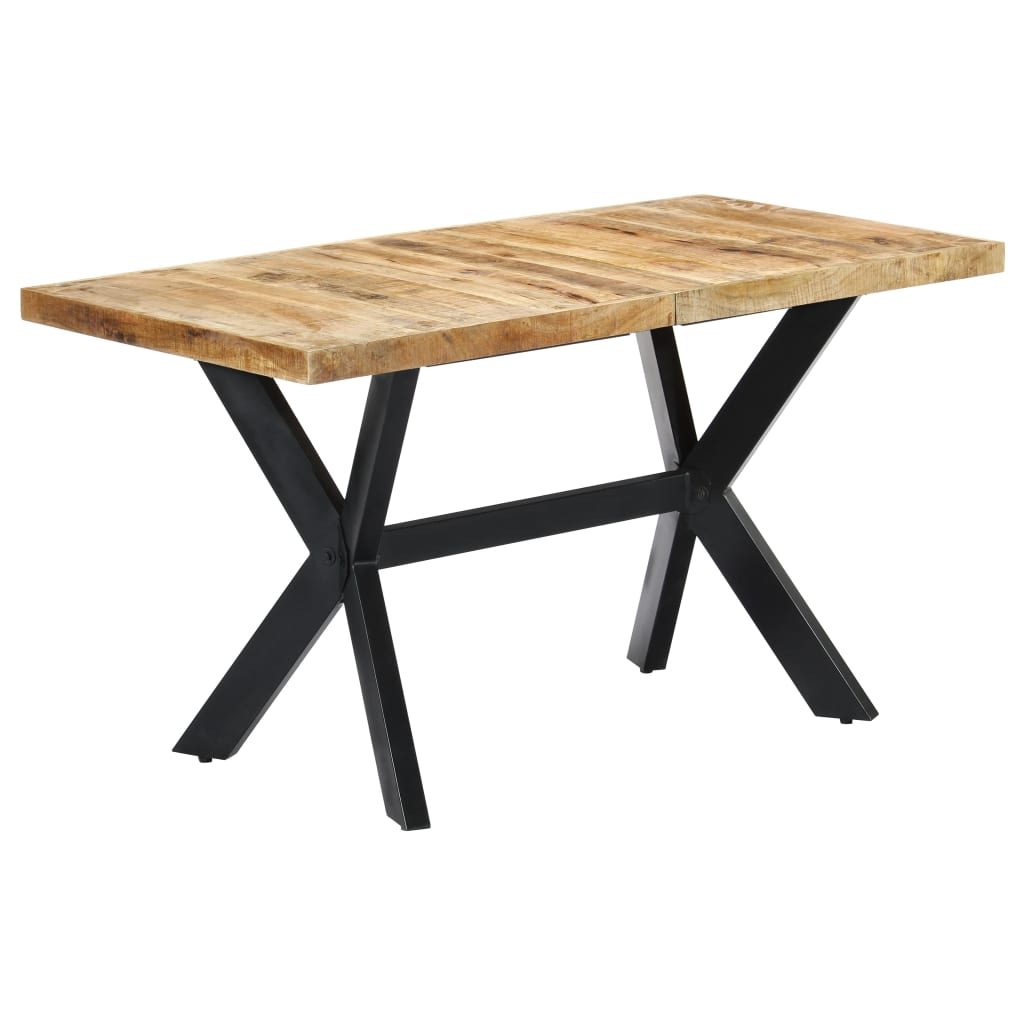 Esstisch Massivholz Mango und Stahlgestell 180 cm