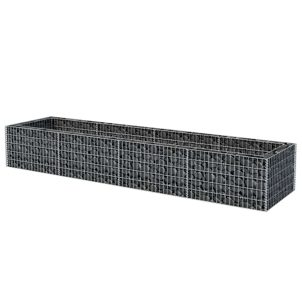 Gabionen-Hochbeet Stahl 360×90×100 cm