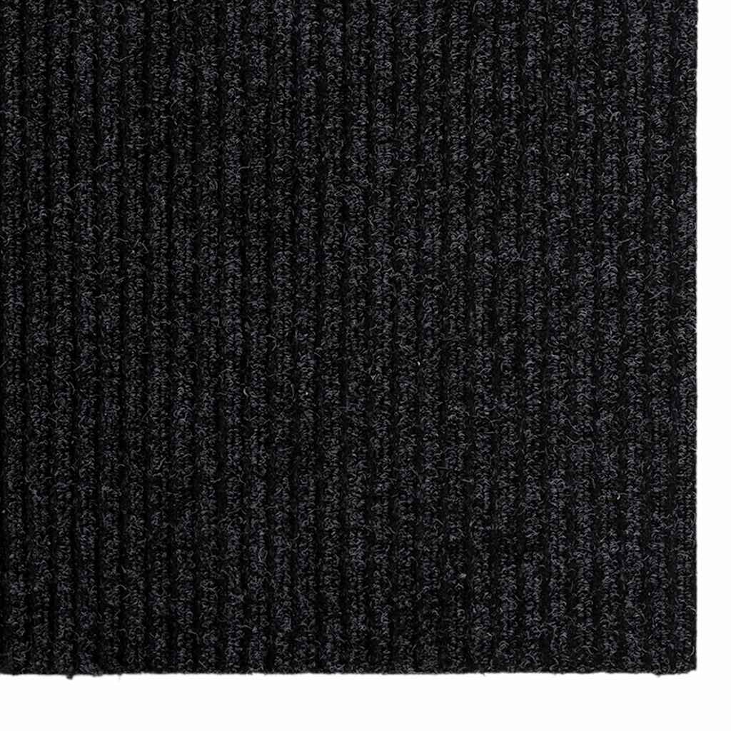 Teppichläufer Grau 80 x 150 cm Stoff