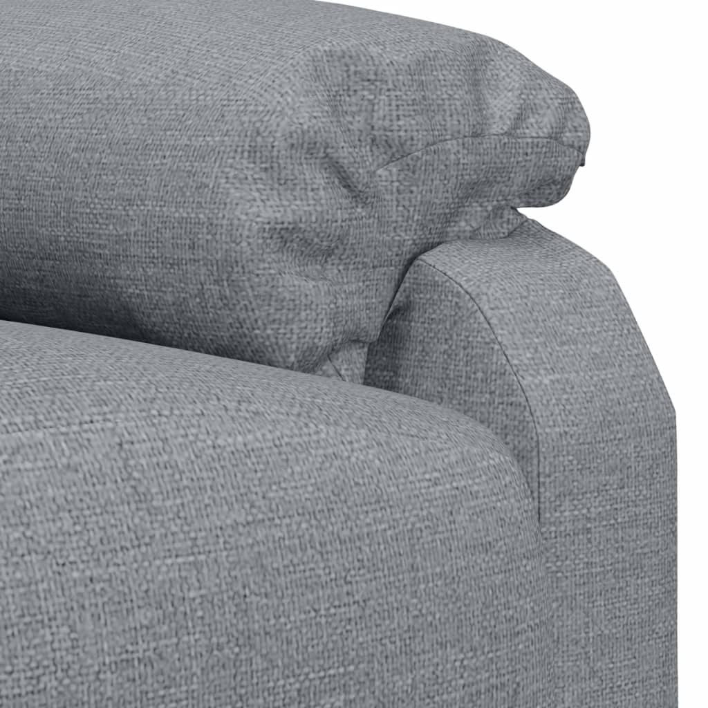Massagesessel Elektrisch Schwarz Stoff