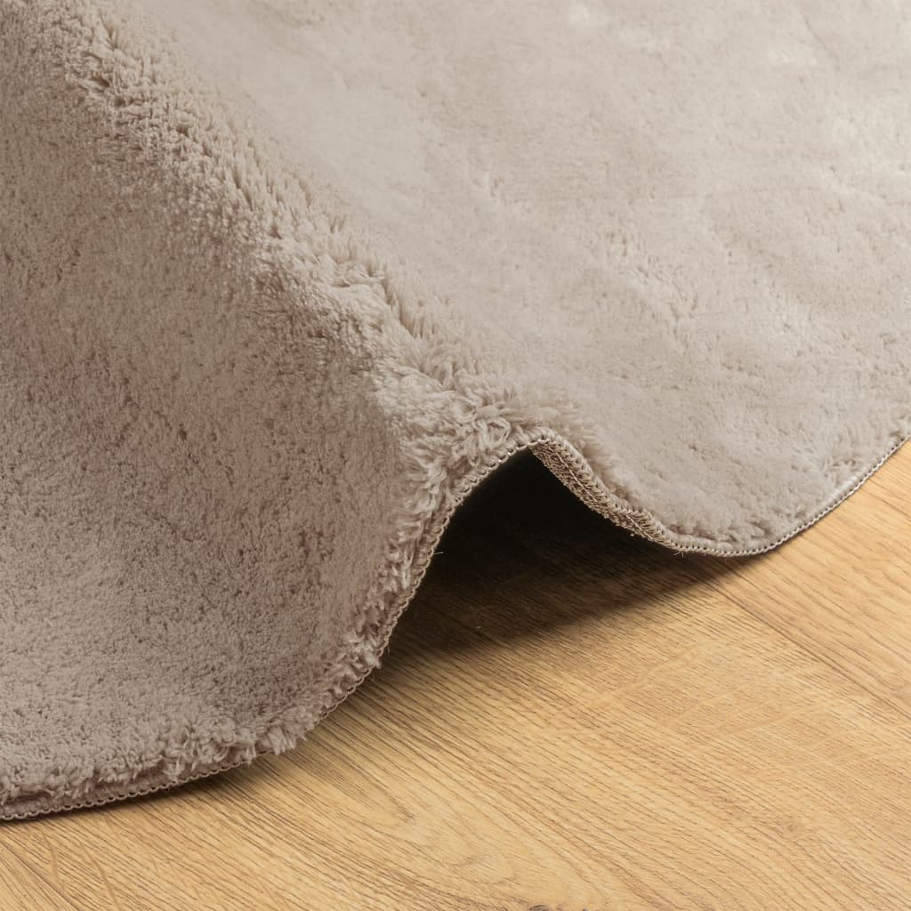 Teppich HUARTE Kurzflor Weich und Waschbar Anthrazit 60x110 cm