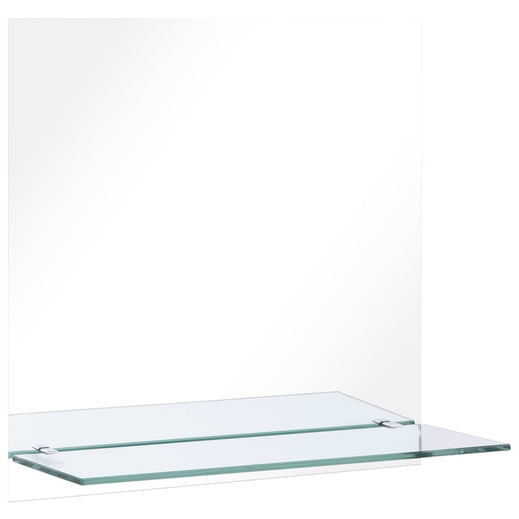 Wandspiegel mit Regal 20×40 cm Hartglas