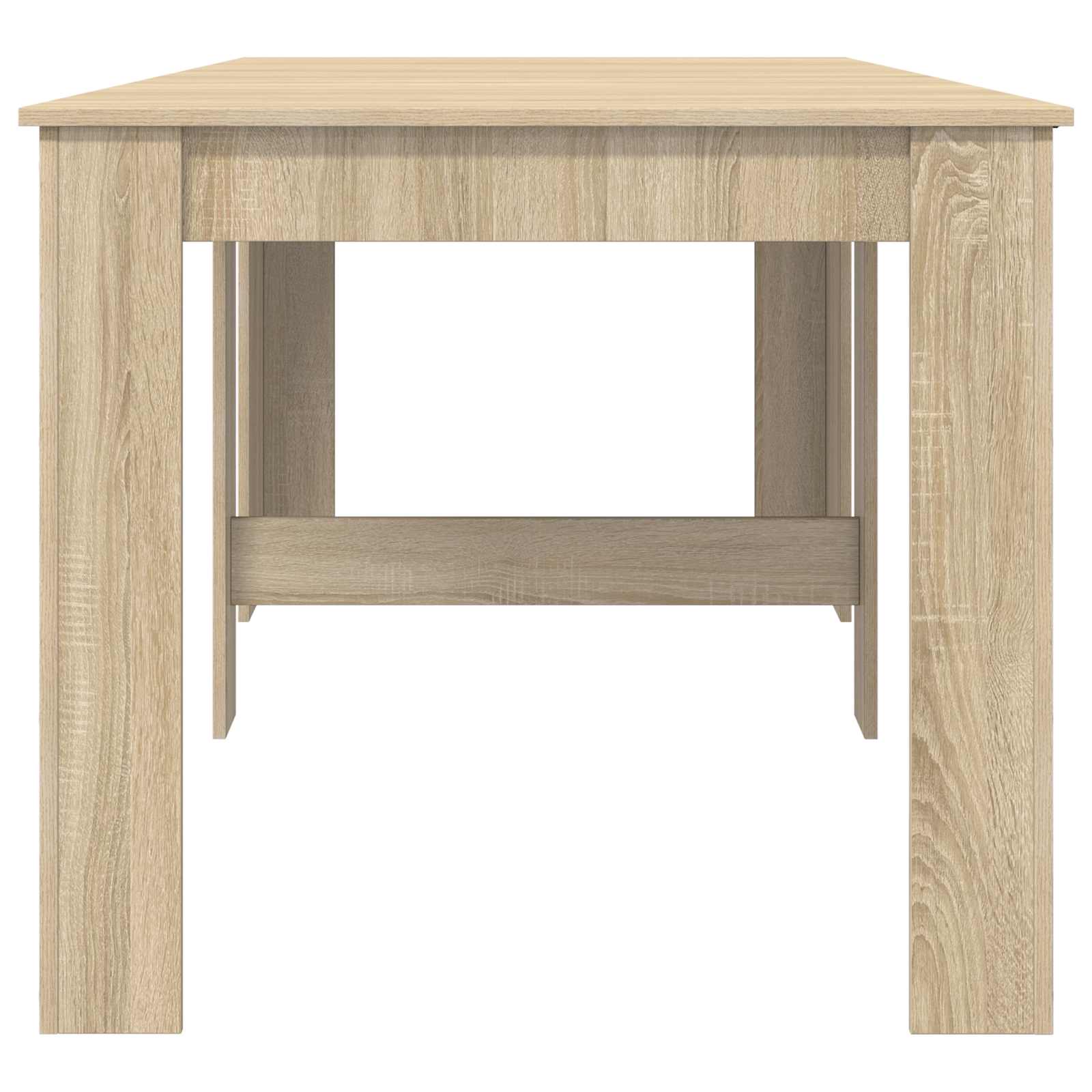 Esstisch 180 x 85 x 75 cm Holzwerkstoff Schwarze Eiche
