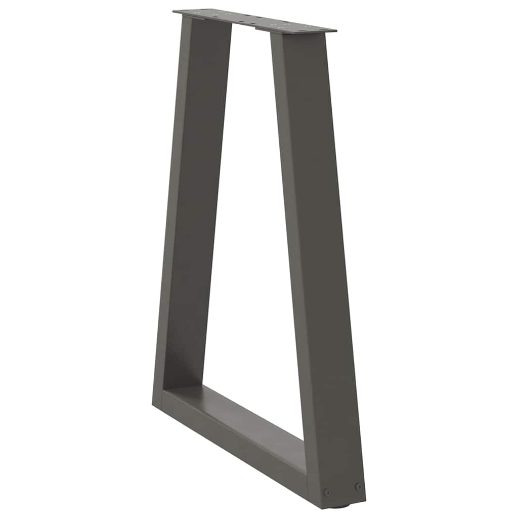 Couchtischbeine V-Form 2 Stück Schwarz 30x(30-31,3) cm Stahl