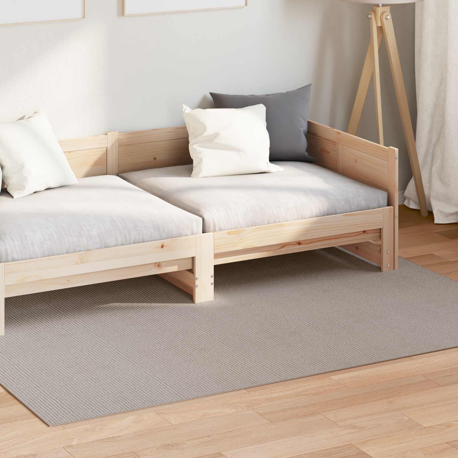 Bereichsteppiche Rechtwinklig LUGO Creme 150 x 80 cm Polyester