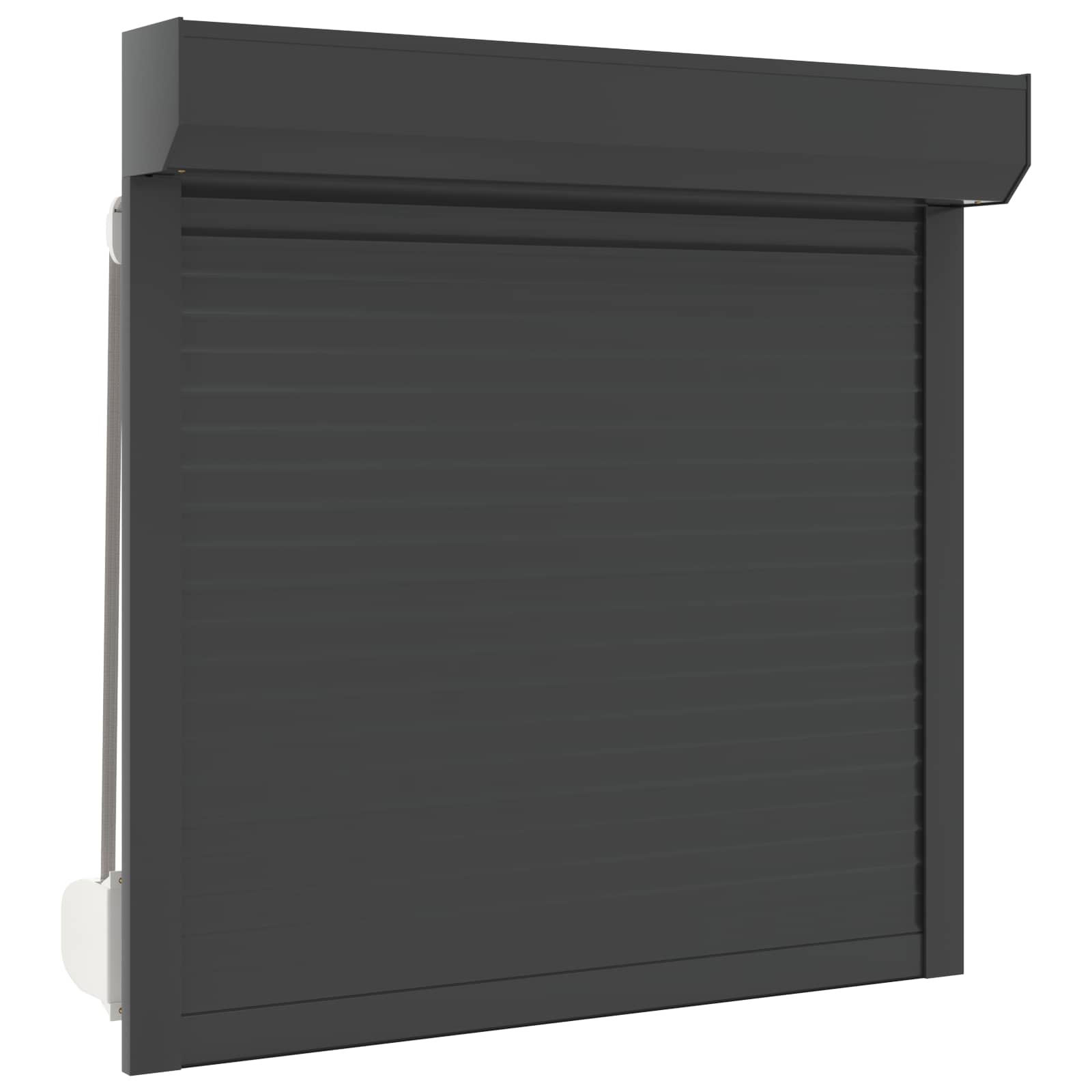 Rollladen Weiß 70 x 100 cm Aluminium und Polyurethan