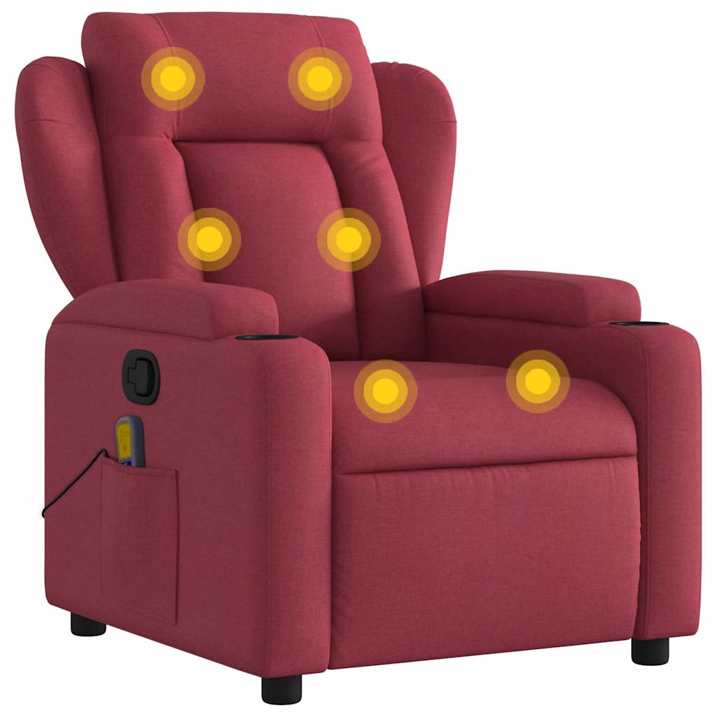 Relaxsessel Elektrisch Hellgrau Stoff