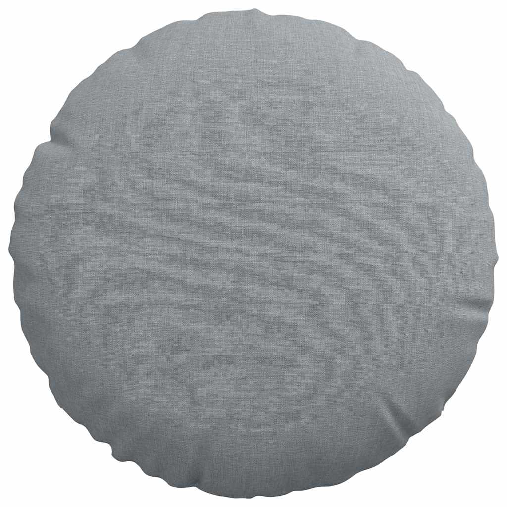 Sitzkissen 2 pcs Hellgrau Ø30 x 13 cm Stoff