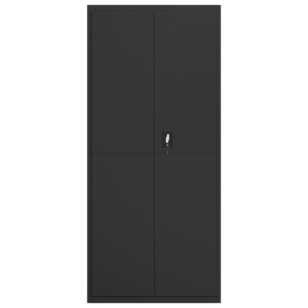 Aktenschrank Weiß 90x40x110 cm Stahl