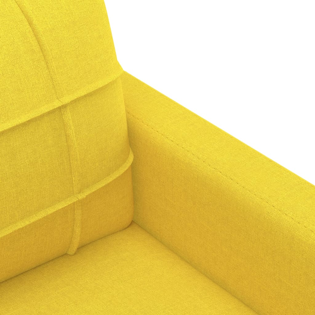 4-tlg. Sofagarnitur mit Kissen Braun Stoff