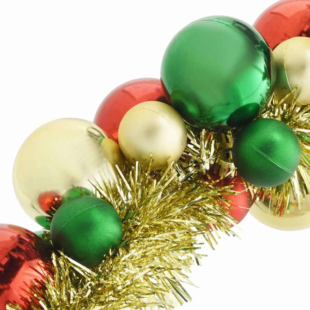 Weihnachtskugelgirlande Schwarz 186 cm Polystyrol