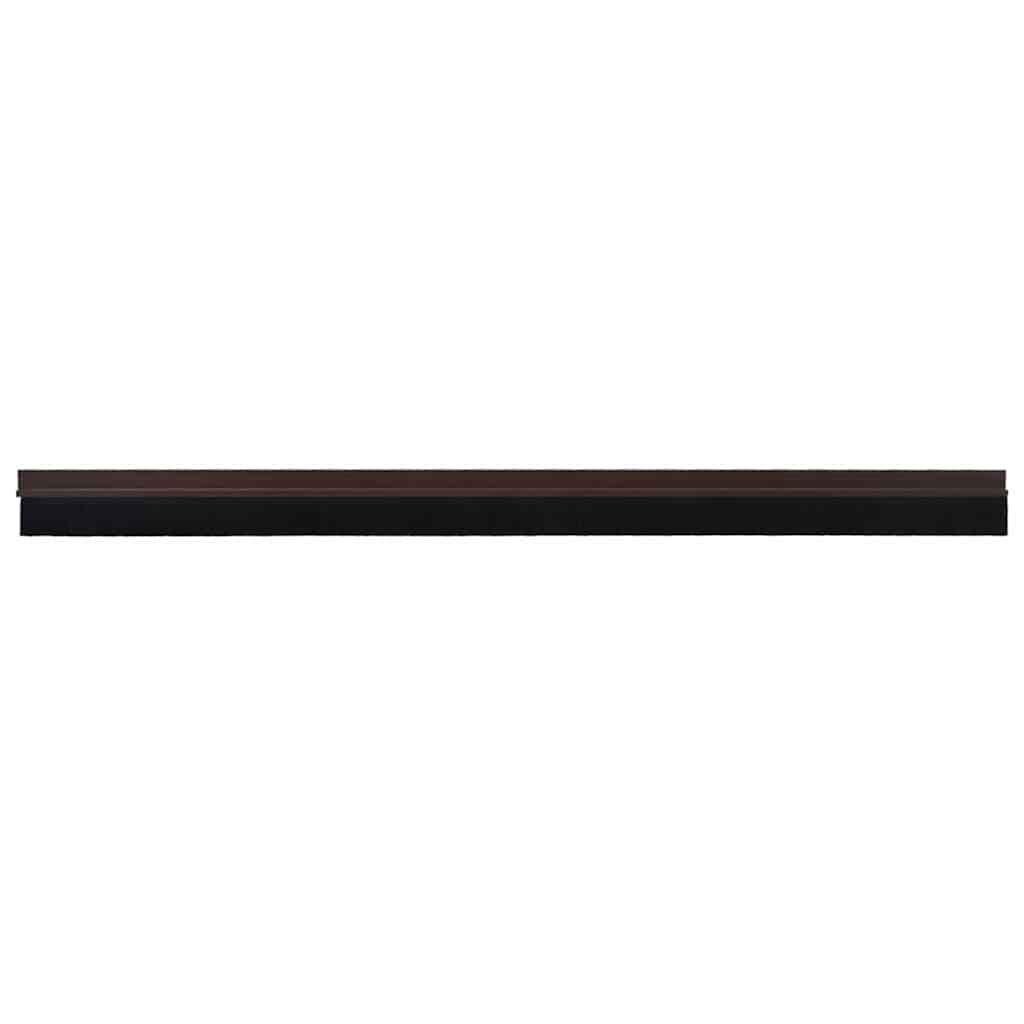 Selbstklebende Türbürstendichtungen 2 pcs Braun 100 cm