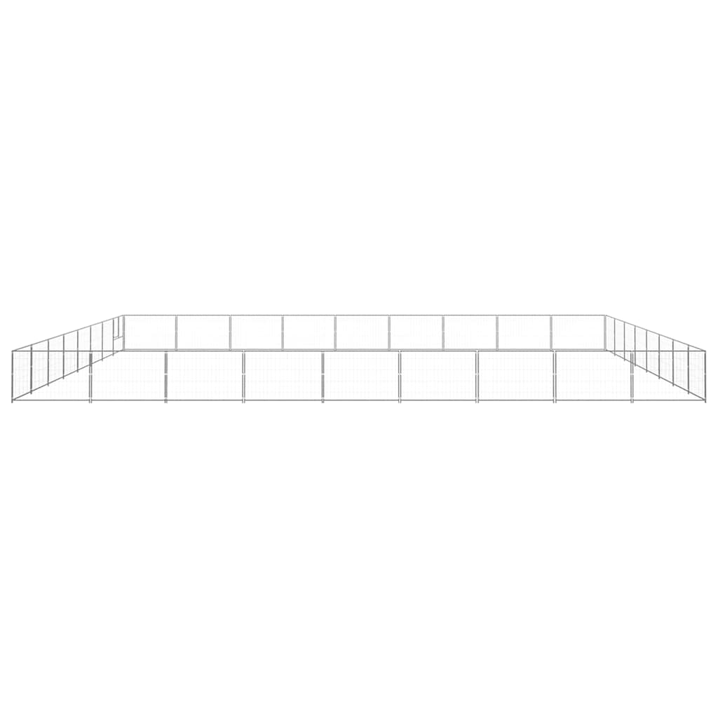 Hundezwinger Schwarz 4 m² Stahl