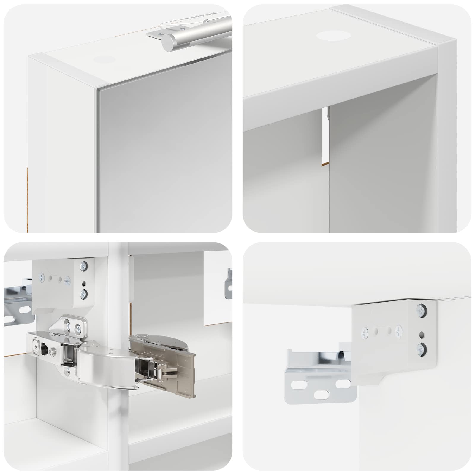 Badezimmerschrank-Set 3 pcs 80 x 10,5 x 50 cm Holzwerkstoff
